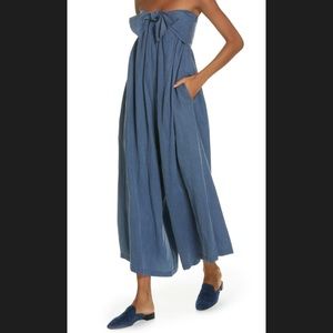 Ulla Johnson Strapless Wide Leg Jumpsuit